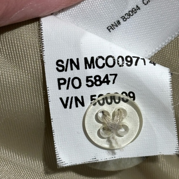 Cutter & Buck Men’s light tan faux suede Jacket Coat zip and button size large - Picture 8 of 13